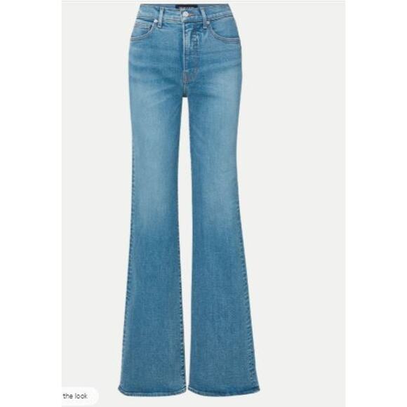 Veronica Beard Crosbie High Rise Wide Leg Jeans Ripple Haze Sz 25 NWT 348 - Picture 1 of 6